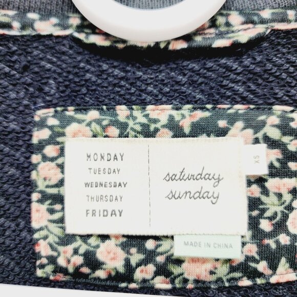 Anthropologie SATURDAY SUNDAY WOMEN'S FLEECE KNIT MOTORCYCLE JACKET green Size X - Picture 2 of 13